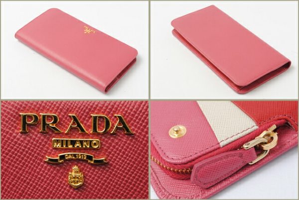 co p 140 2 Prada Long Wallet Saffiano Multicolor Bag Pink