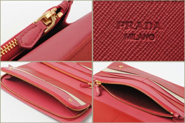 co p 140 3 Prada Long Wallet Saffiano Multicolor Bag Pink