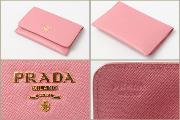 co p 147 2 PRADA Card Case Saffiano Metal Pink