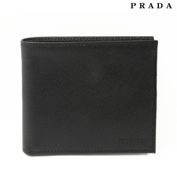 co p 153 1 Prada Folding Wallet Saffiano Black