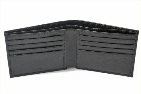 co p 153 3 Prada Folding Wallet Saffiano Bag Black