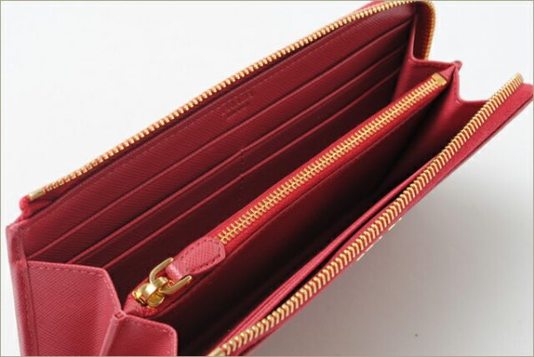 co p 154 3 Prada Long Wallet L Shaped Saffiano Metal Peonia