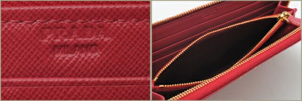 co p 154 4 Prada Long Wallet L Shaped Saffiano Metal Peonia