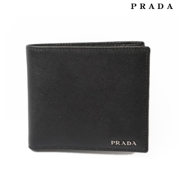 co p 156 1 Prada Wallet Saffiano Bicolored Bag Black Mercuri