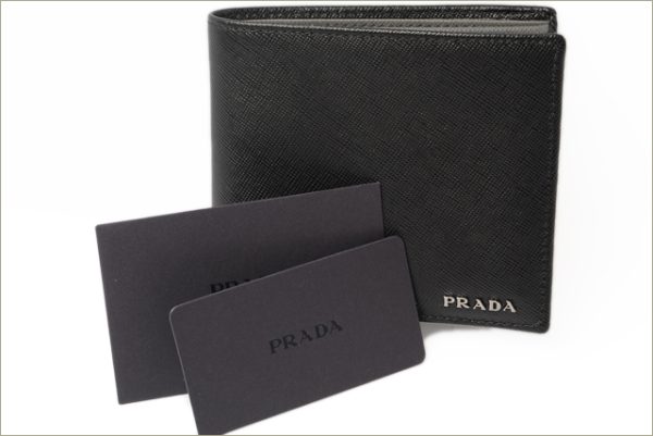 co p 156 3 Prada Wallet Saffiano Bicolored Bag Black Mercuri