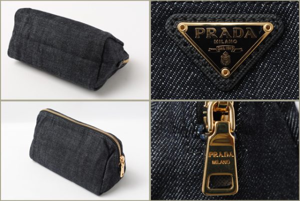 co p 168 2 Prada Pouch Denim Bag Blue