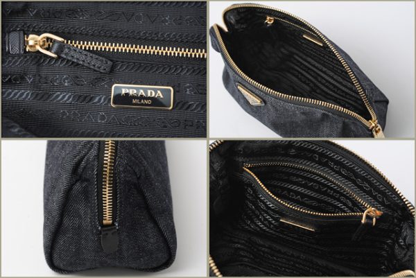 co p 168 3 Prada Pouch Denim Bag Blue