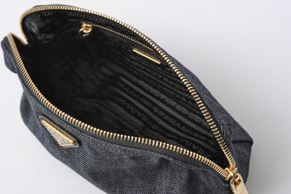 co p 168 4 Prada Pouch Denim Bag Blue