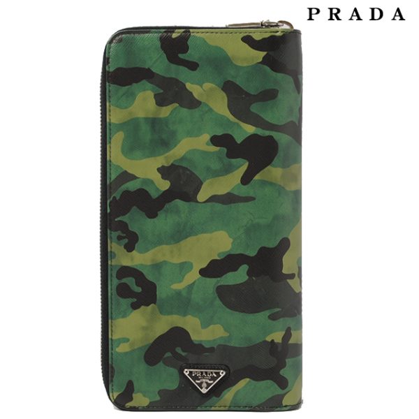 co p 178 1 Prada Long Wallet Case Saffiano Camouflage Green