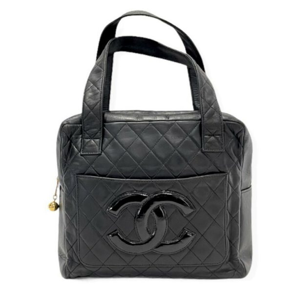 compass1628138365 Chanel Handbag Matelasse Decacoco Black