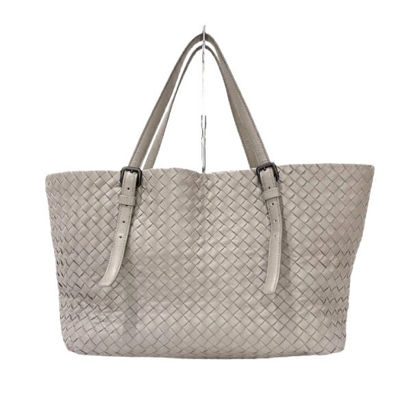 compass1650272027 Bottega Veneta Intrecciato Tote Bag Greige