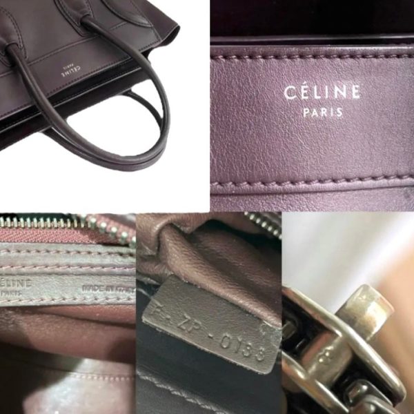 compass1657251112 Celine Luggage Micro Handbag Purple