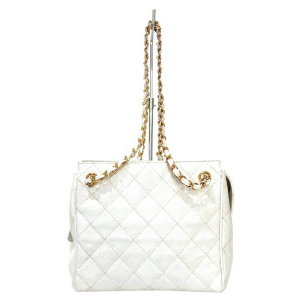 compass1667181992 Chanel Shoulder Bag Matelasse White