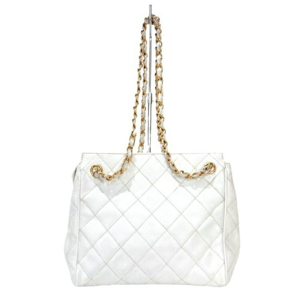 compass1667182004 Chanel Shoulder Bag Matelasse White