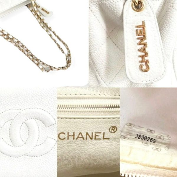 compass1667182054 Chanel Shoulder Bag Matelasse White