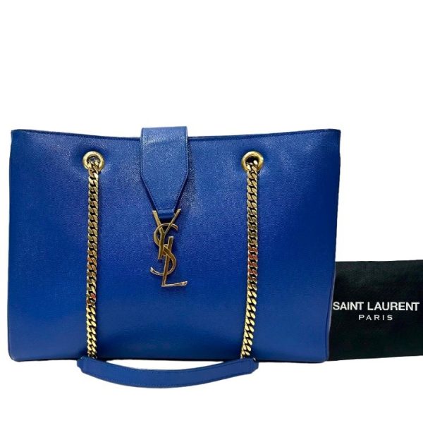 compass1673579478 Saint Laurent Paris Shoulder Bag Blue