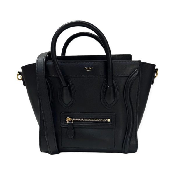 compass1673586660 Celine Luggage Nano Handbag Black