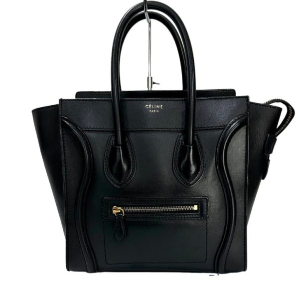 compass1674286099 Celine Luggage Micro Handbag Black