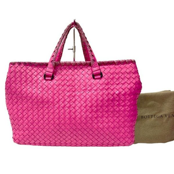 compass1681460134 Bottega Veneta Handbag Intrecciato Pink