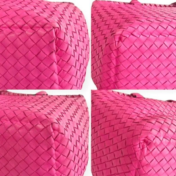 compass1681460175 Bottega Veneta Handbag Intrecciato Pink