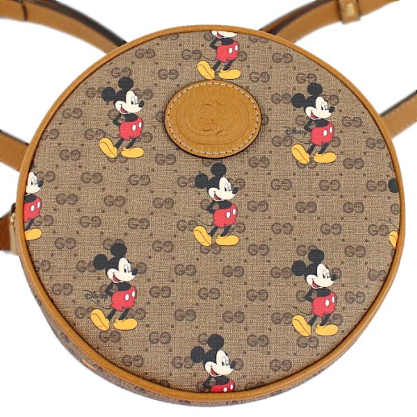 compass1682923014 GUCCI Mini GG Disney Mickey Brown Backpack Rucksack Mini Bag