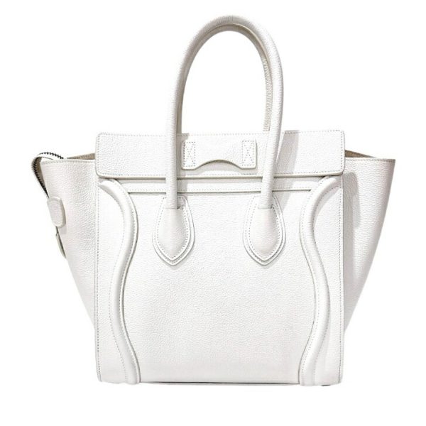 compass1683353350 Celine Luggage Micro Handbag White