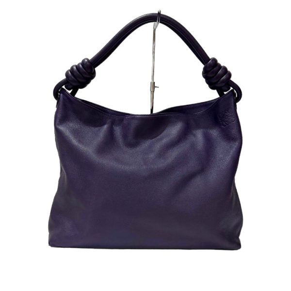 compass1686195321 Loewe Flamenco Knot Handbag Purple