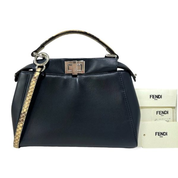 compass1690007730 Fendi Peekaboo Mini Handbag Blue