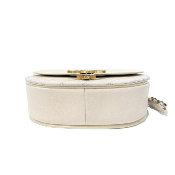 compass1693206680 Chanel Matelasse 2way Shoulder Bag Ivory