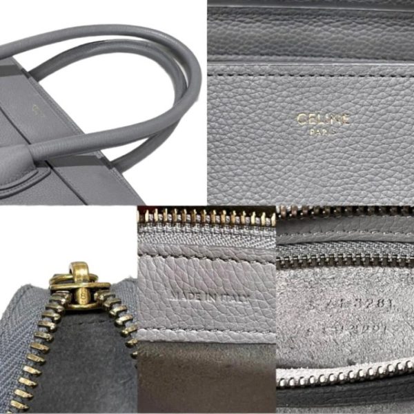 compass1695879667 Celine Luggage Micro Handbag Coal