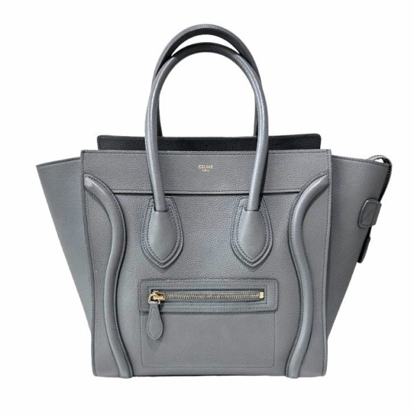 compass1695879857 Celine Luggage Micro Handbag Coal