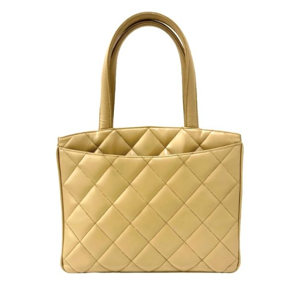 compass1695880996 Chanel Matelasse Tote Bag Lambskin Beige