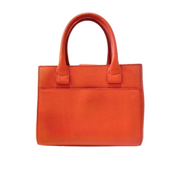 compass1696059804 Chanel Neo Executive Tote Small Caviar 2way Bag Orange