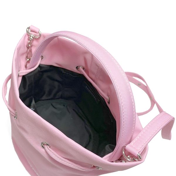 compass1696565113 BALENCIAGA Bucket Bag Pink