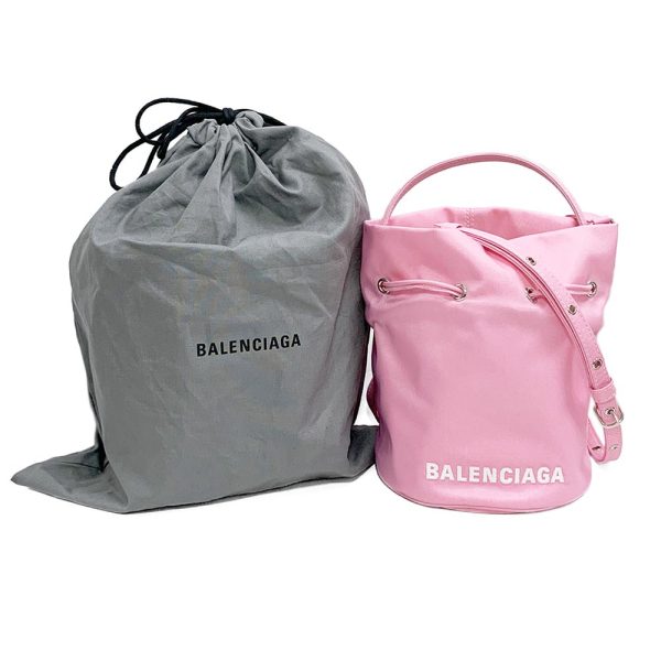 compass1696565138 BALENCIAGA Bucket Bag Pink