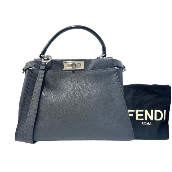 compass1697515409 Fendi Peekaboo Selleria Handbag Black