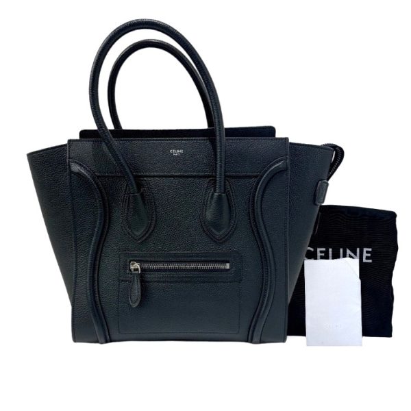 compass1698204815 Celine Luggage Micro Handbag Black