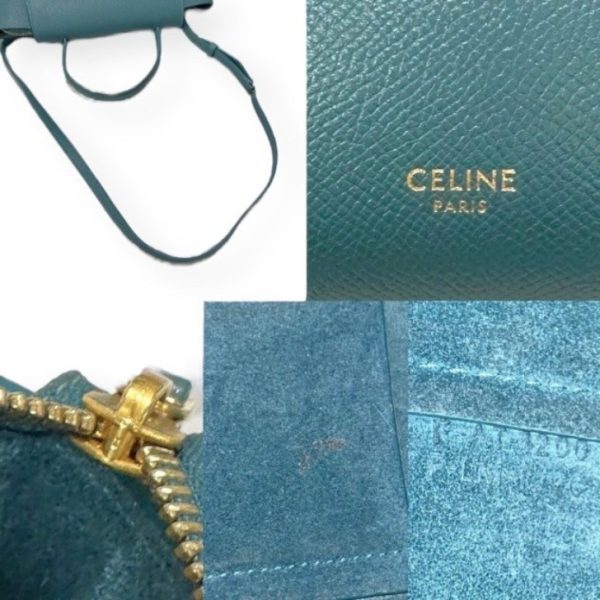 compass1699691141 Celine Belt Bag Nano 2way Handbag Blue