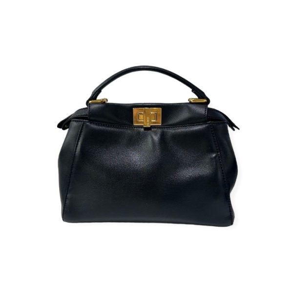 compass1699693285 Fendi Peekaboo Mini Handbag Black