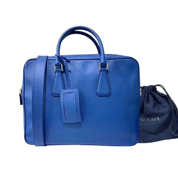 compass1699927804 Prada Saffiano 2way Bag Blue