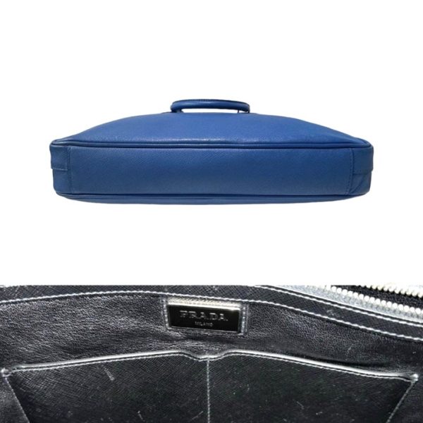 compass1699927818 Prada Saffiano 2way Bag Blue