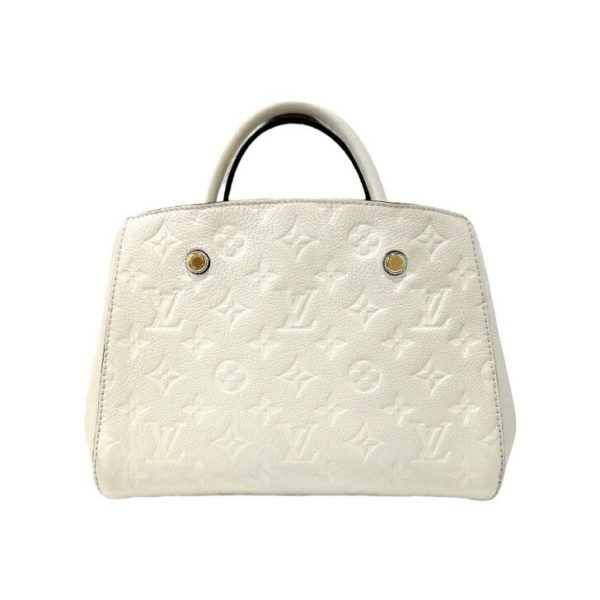 compass1699948488 Louis Vuitton Montaigne BB 2Way Handbag White