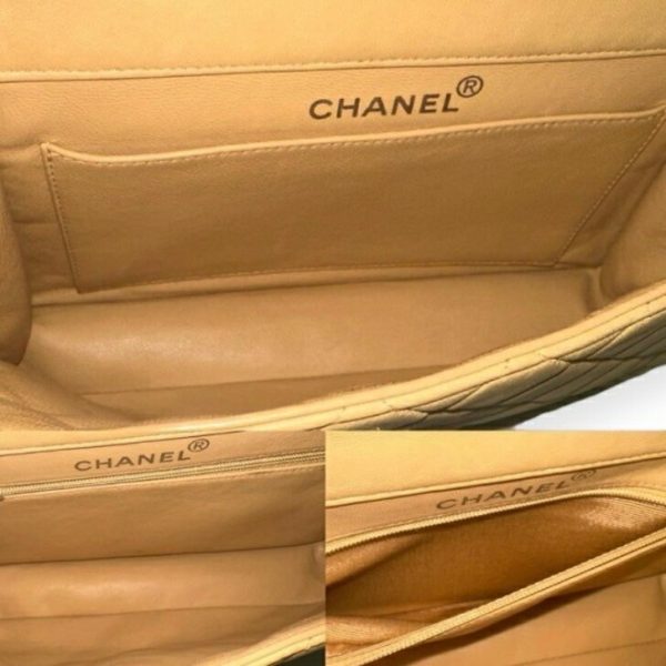 compass1699948896 Chanel W Face Matelasse Shoulder Bag Lambskin Beige