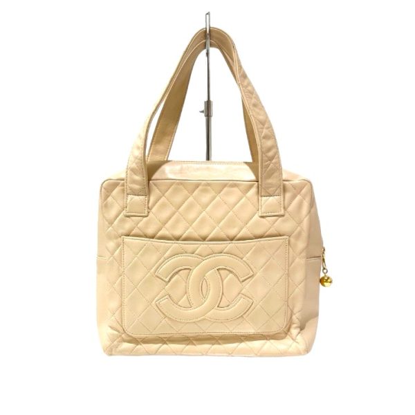 compass1699949850 Chanel Handbag Matelasse Decacoco Lambskin Beige