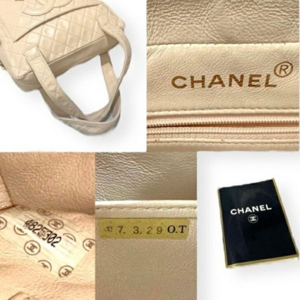 compass1699949874 Chanel Handbag Matelasse Decacoco Lambskin Beige