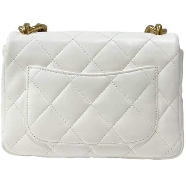 compass1715157027 Chanel Matelasse Shoulder Bag Lambskin White