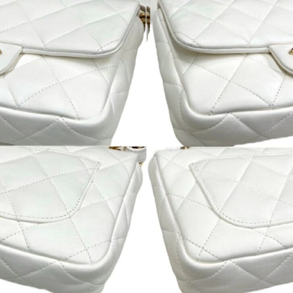 compass1715157043 Chanel Matelasse Shoulder Bag Lambskin White