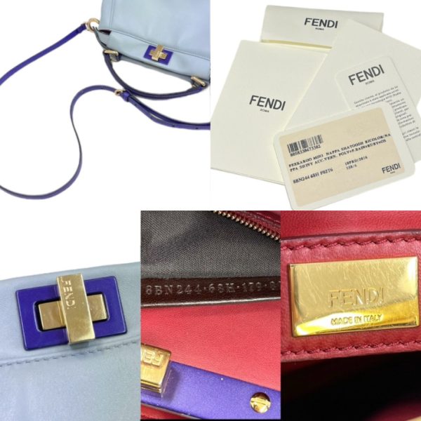 compass1718951449 Fendi Peekaboo Mini Handbag Purple