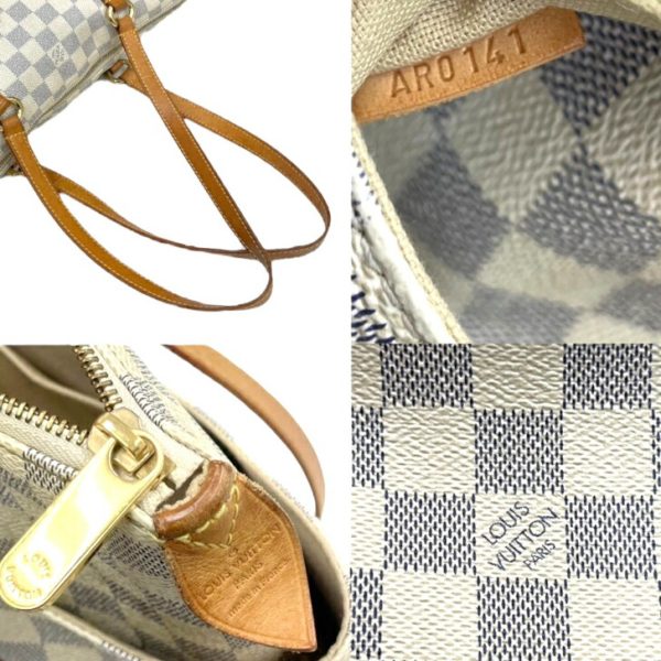 compass1718952079 Louis Vuitton Damier Azur Totally PM Tote Bag White