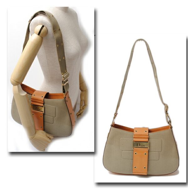 d 0422 4 Christian Dior Shoulder Bag Street Chic Khaki